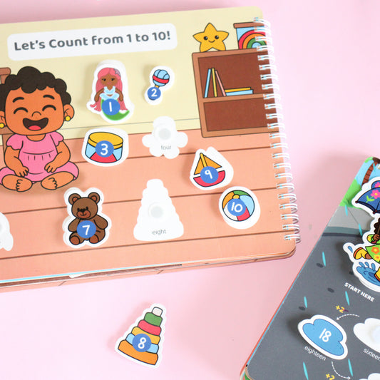 Count & Play with Saint Hadar Kids | An Interactive Busy Book for Toddlers and Big Kids