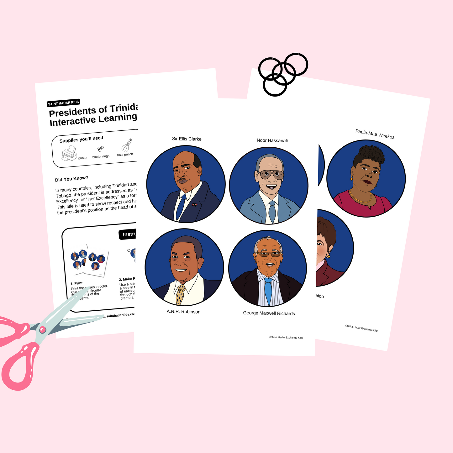 Presidents of Trinidad & Tobago Interactive Learning Set