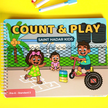 Count & Play with Saint Hadar Kids | An Interactive Busy Book for Toddlers and Big Kids