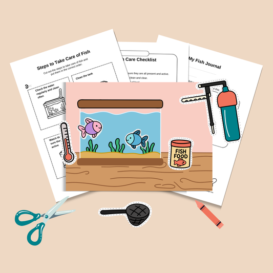 My Pet Fish | Printable Paper Aquarium & Fish Rearing Kit