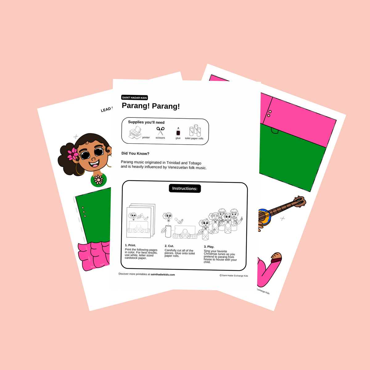 Printable Parang Band Craft – Saint Hadar Exchange Kids